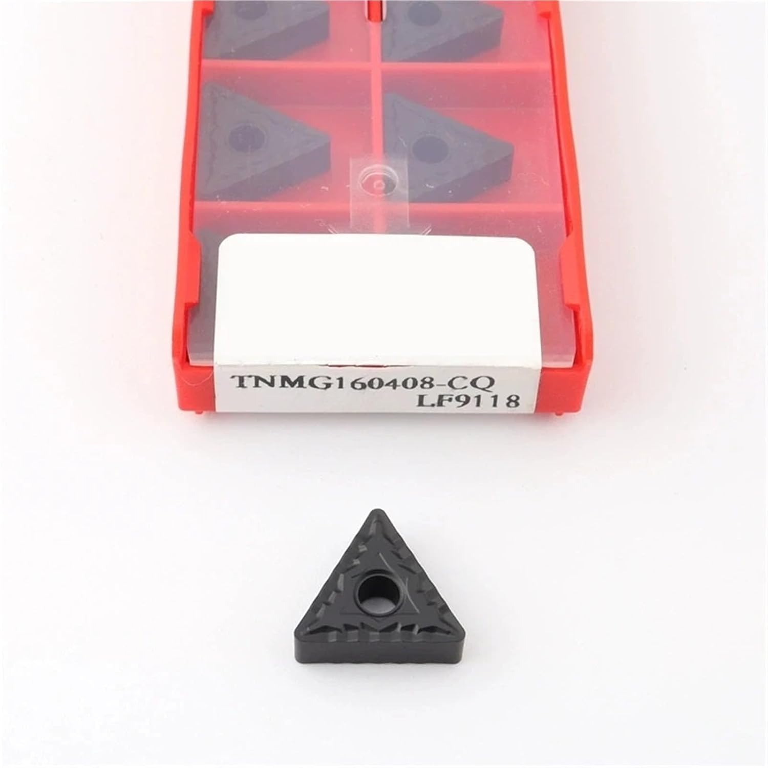 Lathe bits Cutter Inserts 10Pcs Tnmg160404 Tnmg160408 Tnmg160412 Tm Cq Hq RS LS LS Lf9118 CNC Lathe Tool Carbide Insert(Tnmg160412-Tm Lf9118)