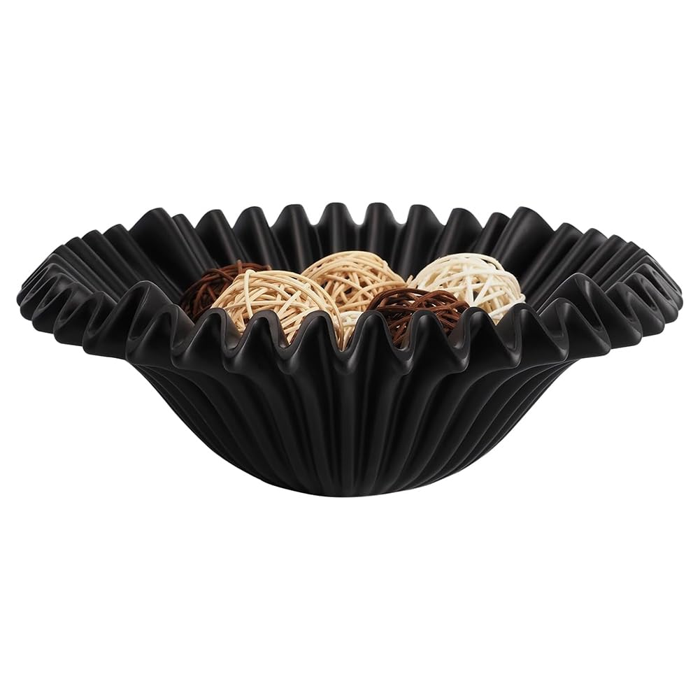 CTRLZS Large Decorative Bowl - Fruit Bowl for Kitchen Counter, Key Bowl for Entryway Table, Modern Decorative Bowls for Home