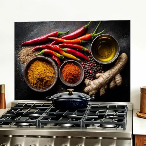 Image of Chili Spice Kitchen Backsplash Peel and Stick, 35.4x23.6 in