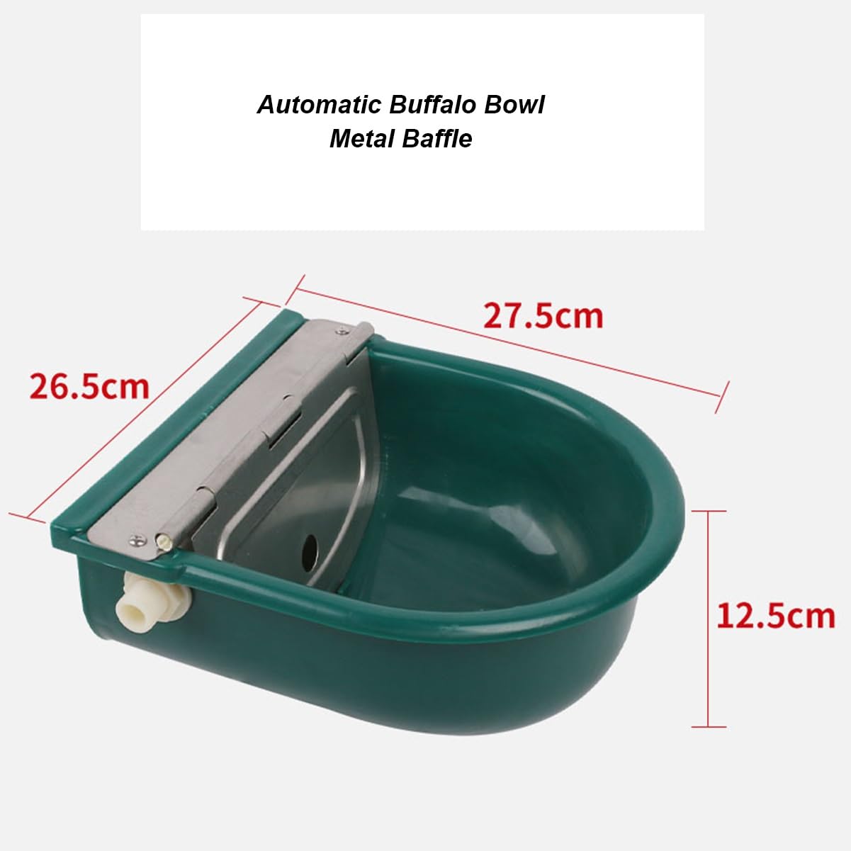 Automatische Tier-Trinkschale Aus Edelstahl – Mit Schwimmerventil, Für Hunde, Pferde, Kühe
