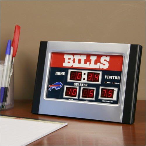 Buffalo Bills Alarm Scoreboard Clock Sports & Outdoors