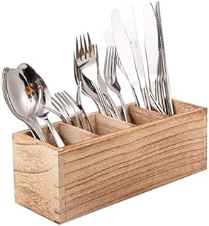 Kitchen Drawer Organizer, Kitchen Cutlery Trays with 4 Adjustable Smart Compartments, Silverware Storage Kitchen Utensil Flatware Tray