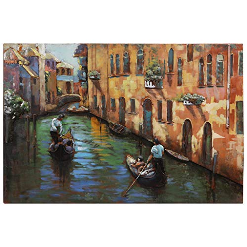 Empire Art Direct Venice Mixed Media Iron Hand Painted Dimensional Wall Art, 48