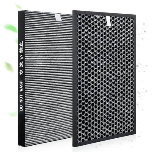 シャープ対応 空気清浄機用交換フィルター 集じんフィルター FZ-GK50HF 脱臭フィルター FZ-GK50DF 蚊取空気清浄機FU-GK50 FU-JK50 FU-LK50 FU- PK50 FU- H50 FU-J50 FU-L50 FU-N50 FU- P50 FU-L50BK FU-N50BK交換用フィルター 互換品 (2点セット)