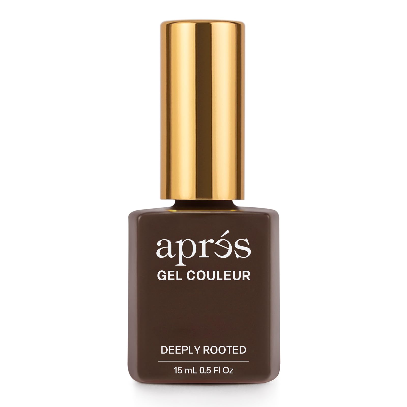 APRÉS Gel Color Nail Polish 15 ml, Sunrise Collection, No Wipe, Highly Pigmented, Medium Viscosity Formula with Brush-X Nail Art Brush - Salon Quality | 2024 Edition (356 - Deeply Rooted)