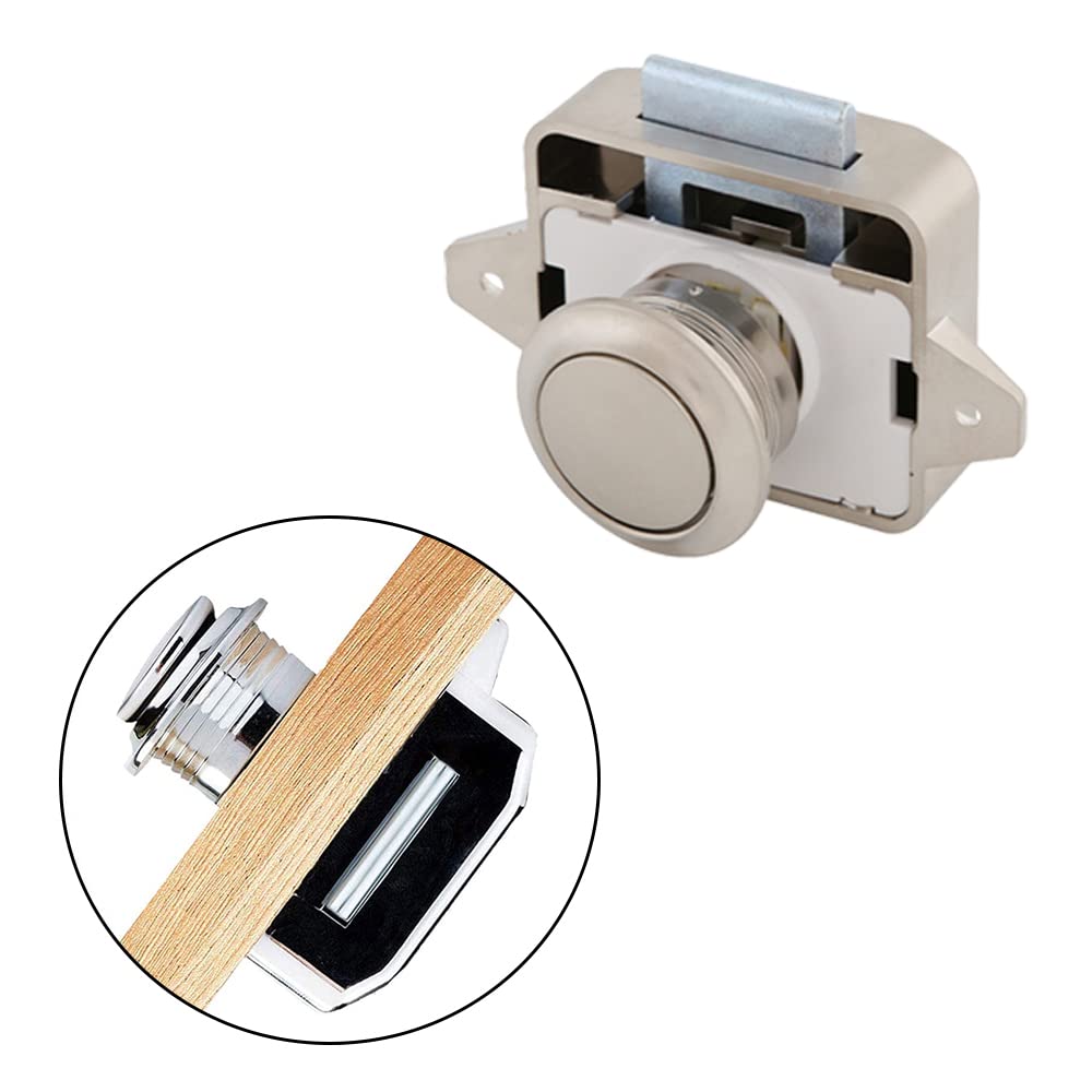 Knpwer 4 Stück Push Button Catch Door Lock,Keyless Produktbild-Vorschau 10