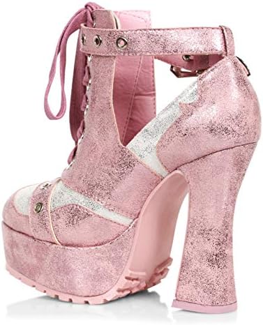 Ellie Shoes Women's 557-THEDA-PNK-11 Platform, Pink, 11 | Image 3