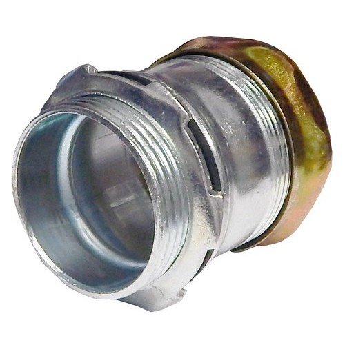 Morris Products 14972 EMT Rain Tight Compression Connector, Steel, 1