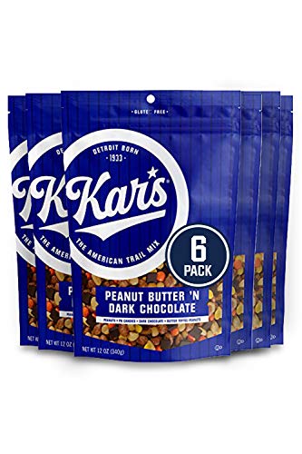 Photo 1 of Kar's Nuts Peanut Butter 'N Dark Chocolate Trail Mix Snacks - Roasted Peanuts, Peanut Butter Candies, Dark Chocolate & Butter Toffee Peanuts, 12 oz Resealable Pouch (Pack of 6) best by 5/10/22