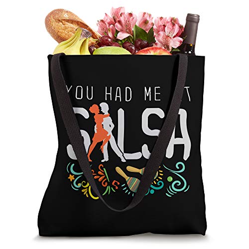 Funny Salsa Dancing - You Had Me At Salsa Tote Bag miniatura 4
