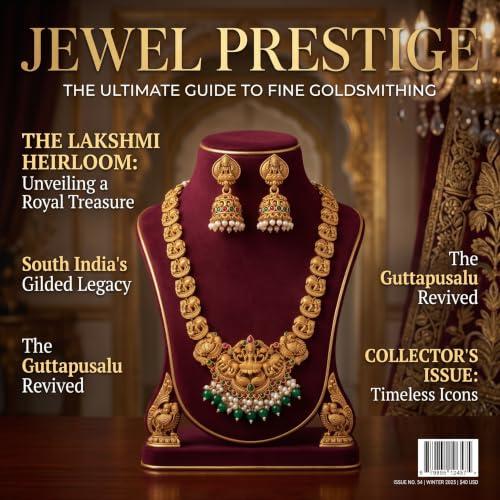 Image of South Indian Traditional Antique Matte Gold Finish Goddess Lakshmi & Peacock Motif Long Necklace Set with Jhumka Earrings for Women | Ethnic Temple Jewellery for Weddings, Brides & Festivals
