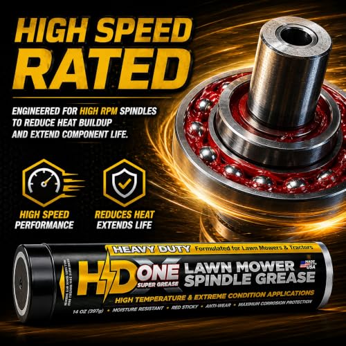 Image of HD Switch 2 Pk High Temperature Bearing Grease Designed for Tractor Lawn Mower Spindles Wheels &more for Toro Exmark Husqvarna Cub Cadet Scag Bad Boy Hustler Snapper Ferris Kubota Craftsman John Deere