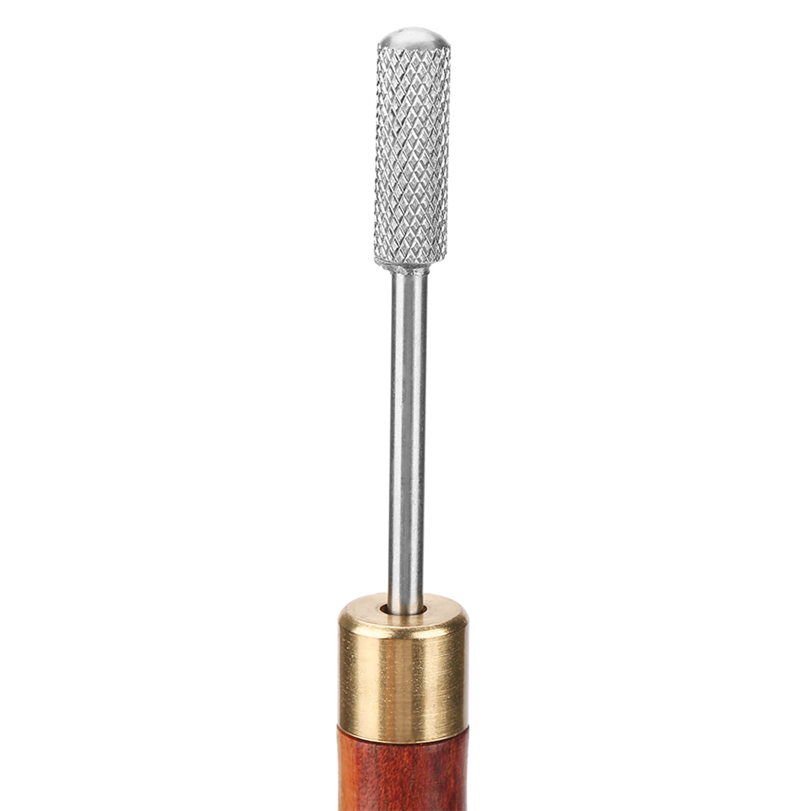 Hztyyier Penna per tintura per bordi in pelle Manico in legno di sandalo Penna a olio per rullo in ottone per artigianato in pelle per cintura fai-da -te(Rosso