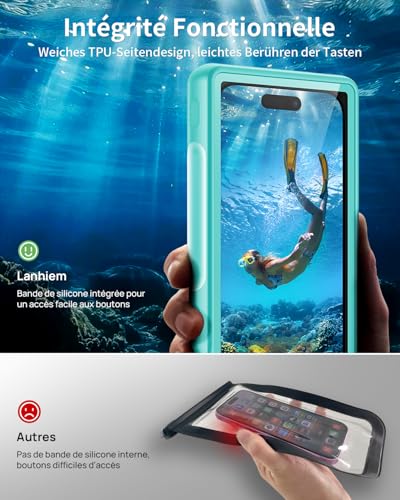 Housse sous-marine étanche 15m universelle IPX8 pour smartphone de 4.7 à 6.8''