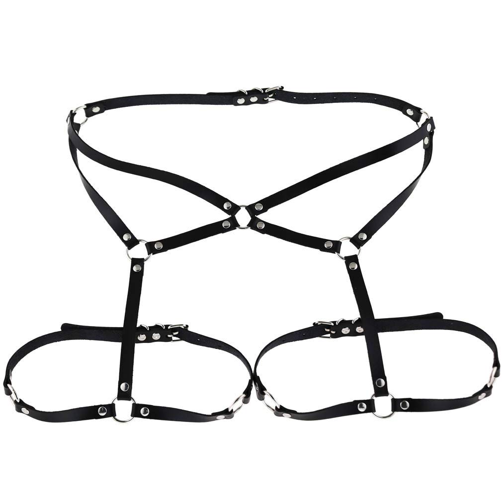 Adjustable Elasticity Leg Straps Garter Belts Elasticity Carnival Punk Thigh Ring Garter Women Girl