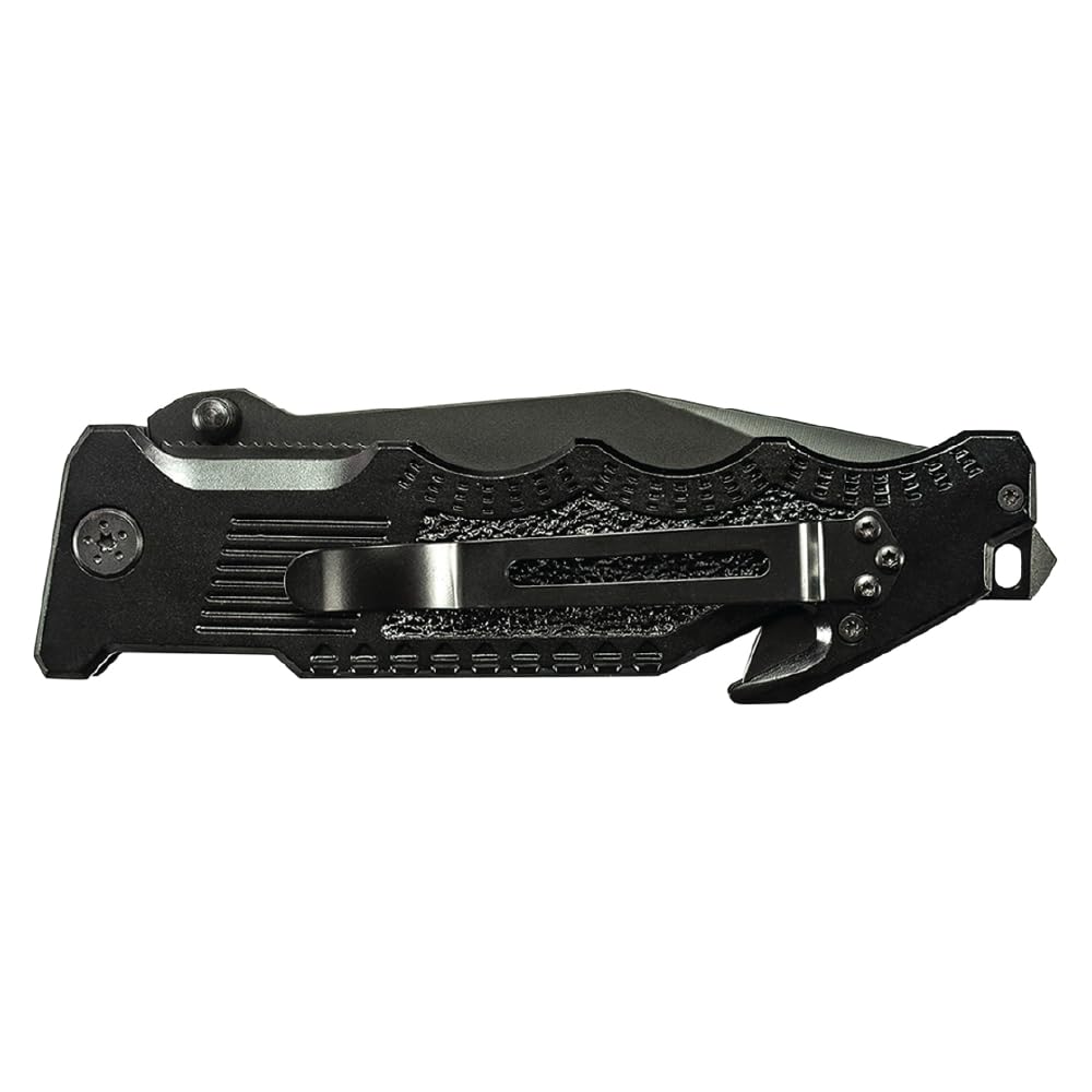 Smith & Wesson Unisex – dla dorosłych, nóż składany, długość ostrza: 10,8 cm, Drop Point, Border Guard Linerlock, czarny, 25 cm