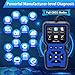 OBD2 Scanner Diagnostic Tool - Check Engine Light Code Reader, Reset Function, Data Stream, I/M Readiness, Full Features, Modes 6 & 8, for All 1996+ Vehicles, Automotriz Scanner