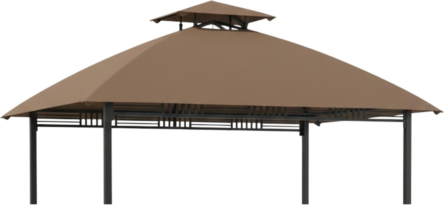 Garden Winds Durable Replacement Canopy Top Cover Compatible with The A103001601 Westbrook Grill Gazebo - Classic Sand, 350