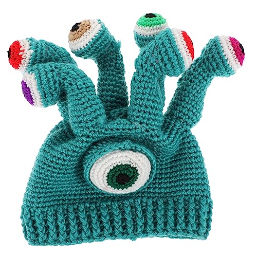 Vaguelly 1 Pc sombrero de ojo grande arte de casa de muñecas disfraz de calamardo Navidad