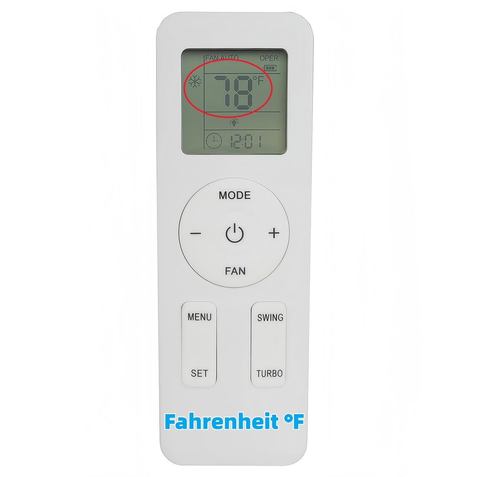 Télécommande climatiseur GREE YAY1FF - Remplacement compatible YAY1F2 en Fahrenheit - 8