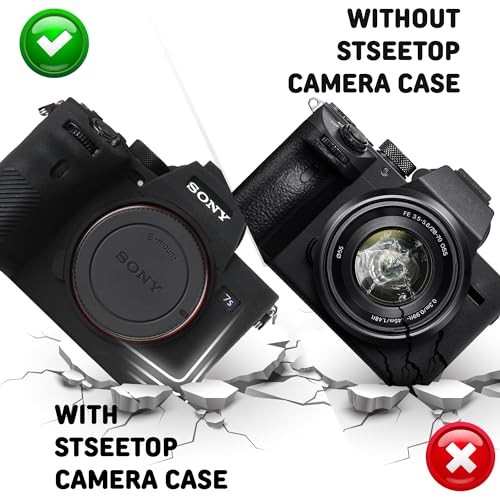 Funda para cámara Sony A7SIII negra de silicona protectora miniatura 6