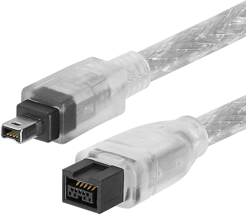 Miniatura 2 de Cmple - Cable FireWire 800Firewire 400 bilingüe de 15 pies - Cable Firewire de alta velocidad IEEE 1394 de 9 pines a 4 pines para MacBook