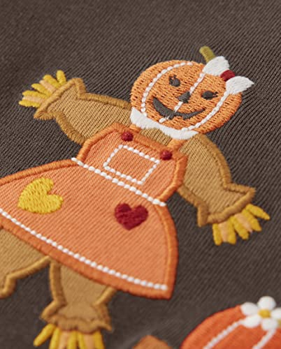 Image of Gymboree Girls' and Toddler Fall and Holiday Embroidered Graphic Long Sleeve T-Shirts