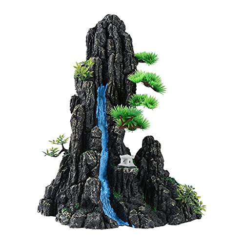 Resin Mountain View Aquarium Decor