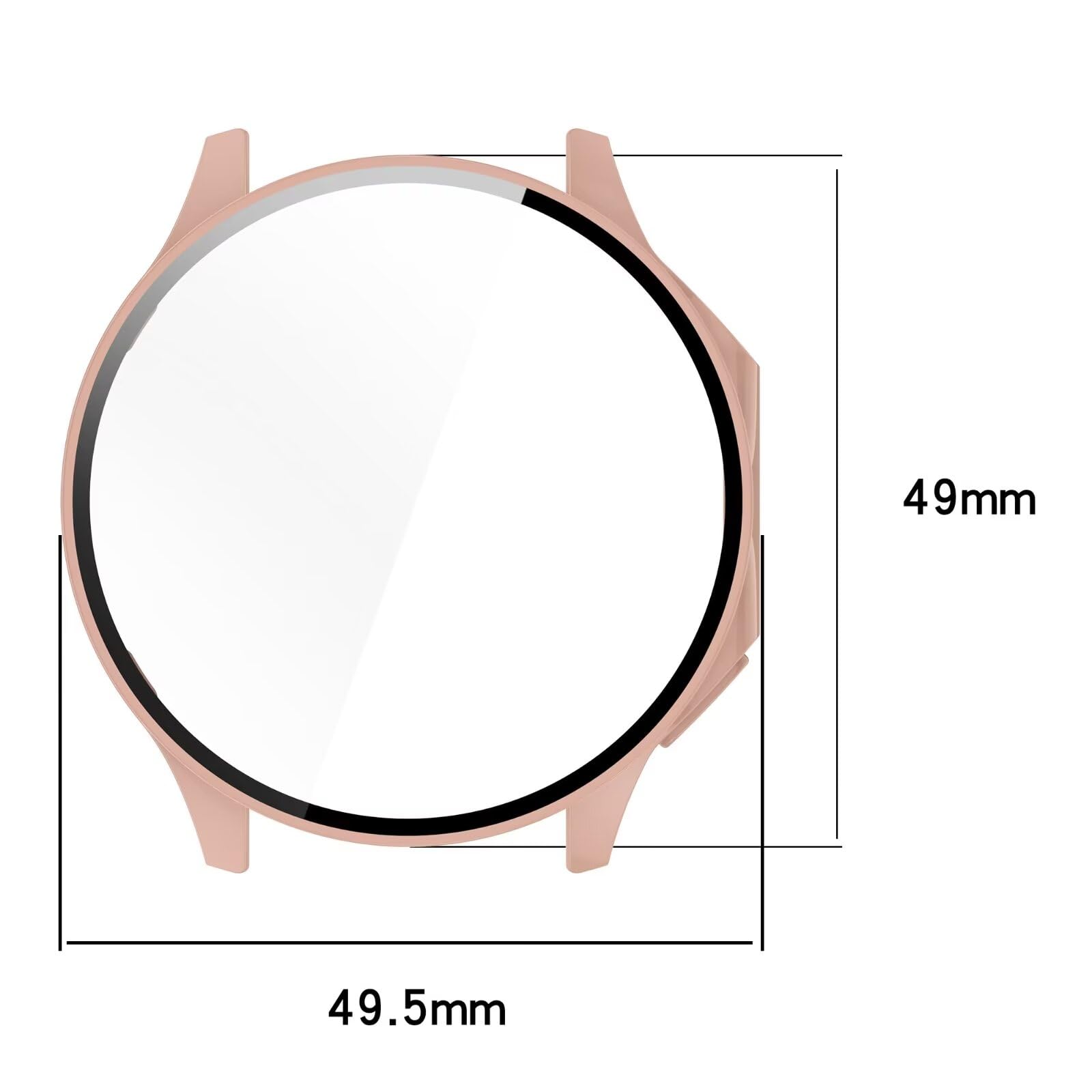 FTRONGRT Cover per OPPO Band 2, PC + Pellicola Temperata Schermo, Protezione All-Inclusive, Resistente Agli Urti, Custodia pe OPPO Band 2 Smartwatch. Trasparente