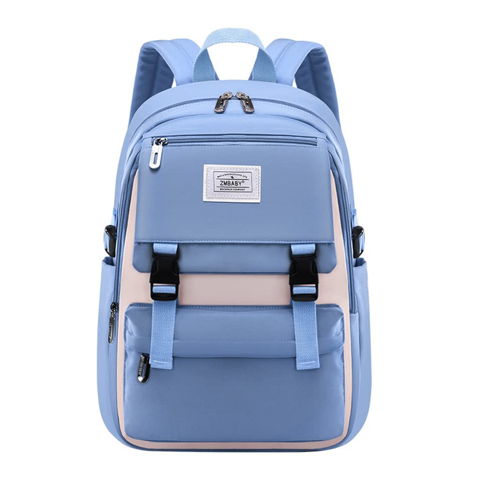 LANSHIYAKids Backpack Solid Color Girls Elementary Middle School Casual Daypack Lightweight Bookbag for Teens Travel Bag