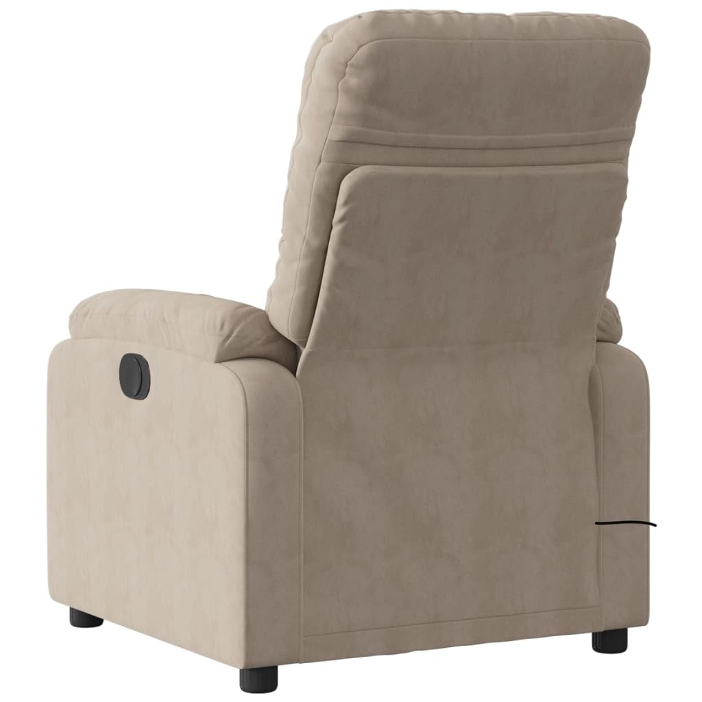 Poltrona Reclinabile Massaggiante Elettrica Tortora Microfibra,Poltrona Massaggiante,Poltrona Relax Massaggiante,Poltrone Relax per Soggiorno-3204922