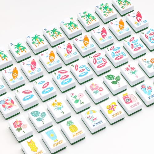 Set de Mahjong Americano con 160 Fichas y Accesorios miniatura 5
