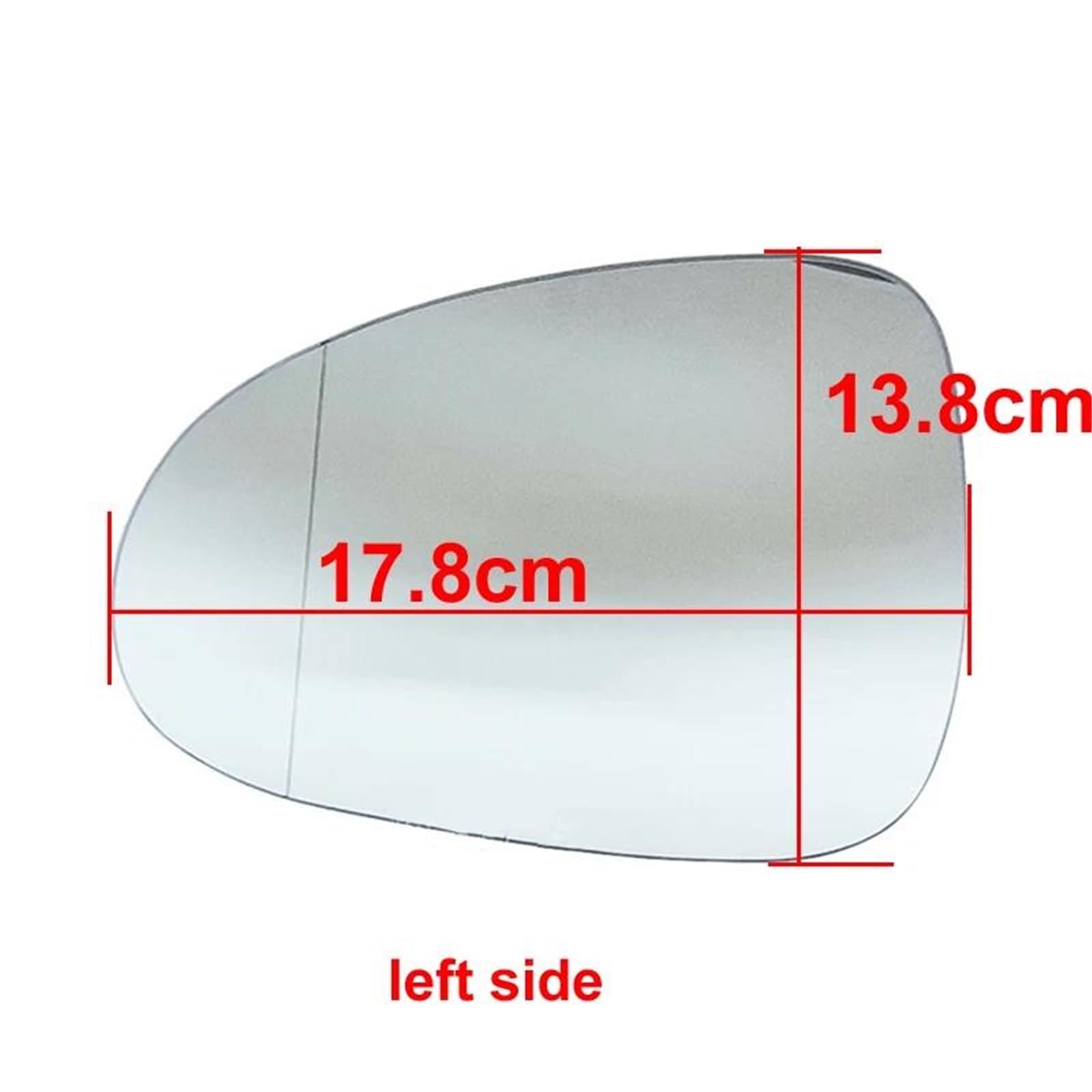 Espejo Retrovisor De Coche Para VW Para Touareg 2011-2018, Lentes De Espejo Retrovisor, Vidrio Reflectante, Lentes De Visión Trasera Cristal de retrovisor lateral(BIEN)