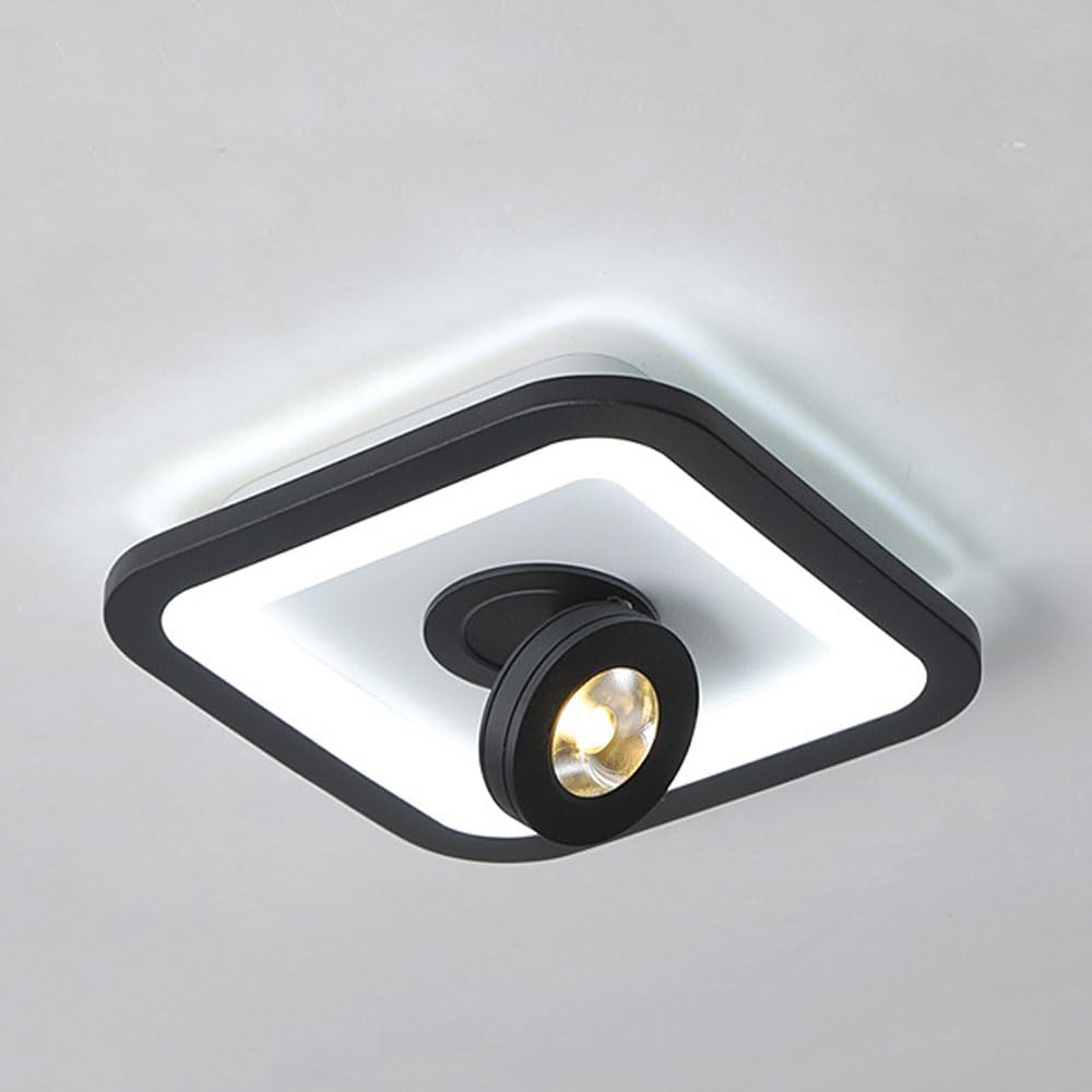 Plafonnier LED 20W avec spot rotatif 355° pour ajuster la lumière