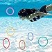 JOYIN Dive Circles Pool Toys, 8 Pcs Colorful Pool Rings for Kids, Underwater Training Swimming Diving Toy for Kids Gifts Summer Swim Water Fun Games