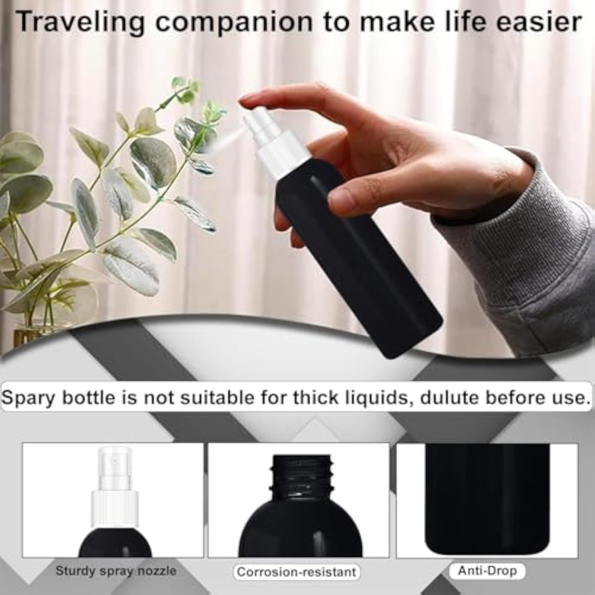 100ml Spray Bottles for Essential Oils, Cleaning Solutions