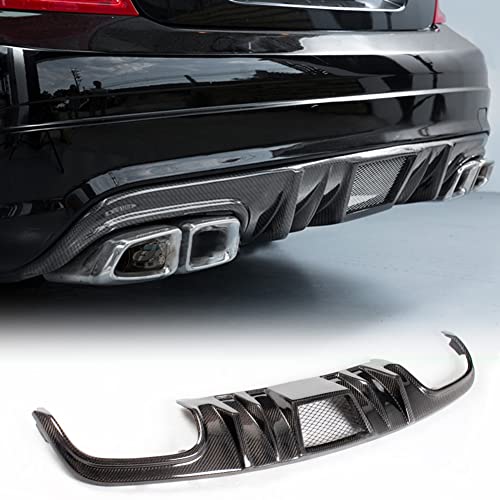 Jc Sportline Carbon Fiber W204 Rear Diffuser For Mercedes Benz C Class 2008-2011 W204 C63 Amg Sedan Custom Parts Bumper Cover Lower Lip Spoiler Valance Protector Body Kits Factory Outlet #TOP27