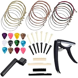 Anvin Kit d’accessoires pour guitare acoustique des médiators, un capodastre, un enrouleur de cordes, des broches de… - Les Beatles, Paul McCartney, John Lennon, RIngo Starr, George Harrison
