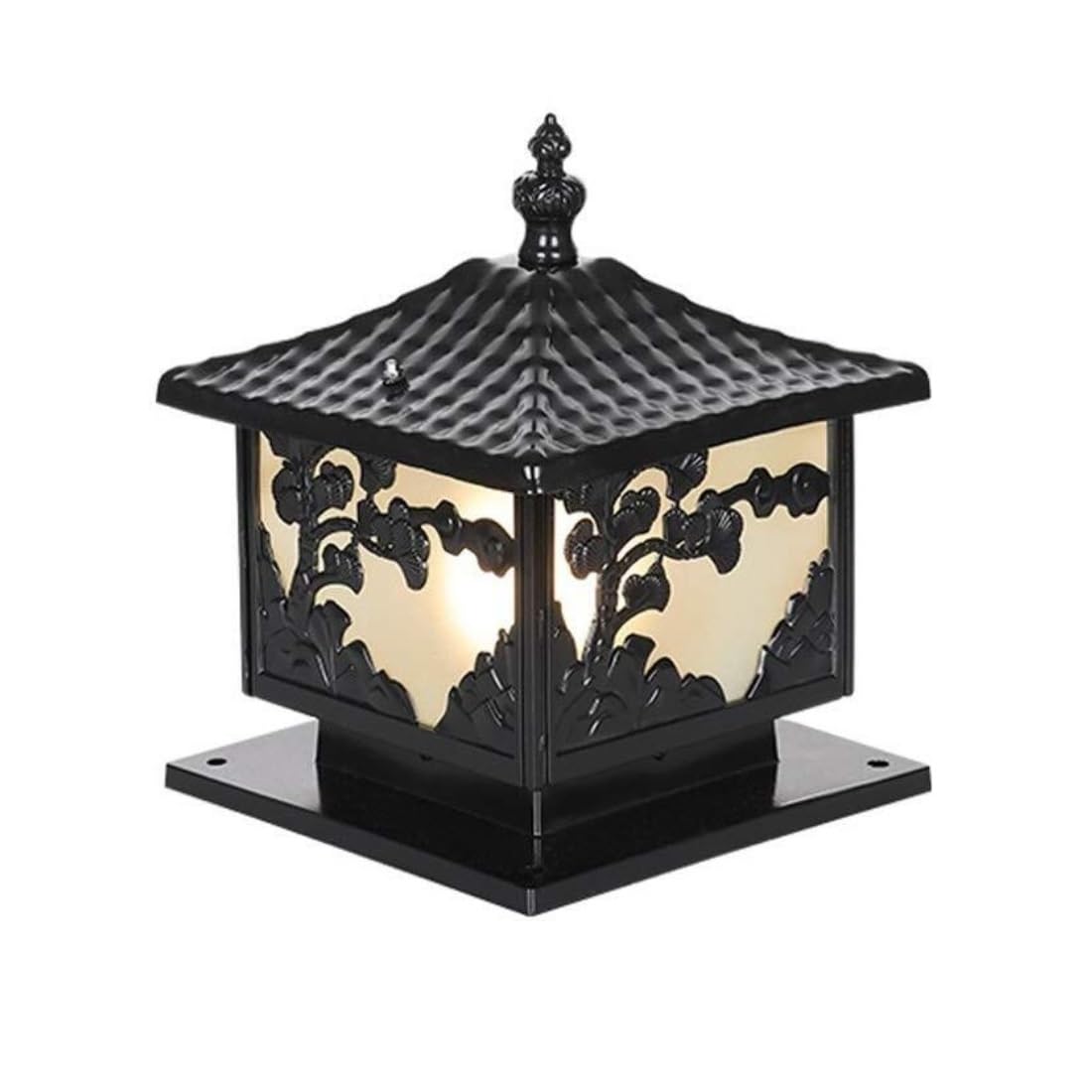 Lampe Pilier Extérieur Lampe Pilier Portail Lampadaires Extérieurs Carrés Lampe De Pilier De Patio De Style Européen Lampe De Cour E27 Lampes De Colonne Lampe De Jardin De Villa Borne Lumineuse Exteri