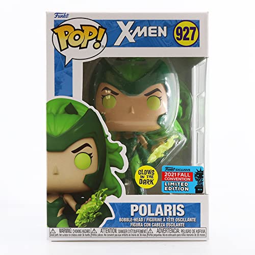 Funko Pop! Marvel: X-Men Polaris Glow In The Dark Vinyl Figure 2021 Fall Convention Sticker Exclusive