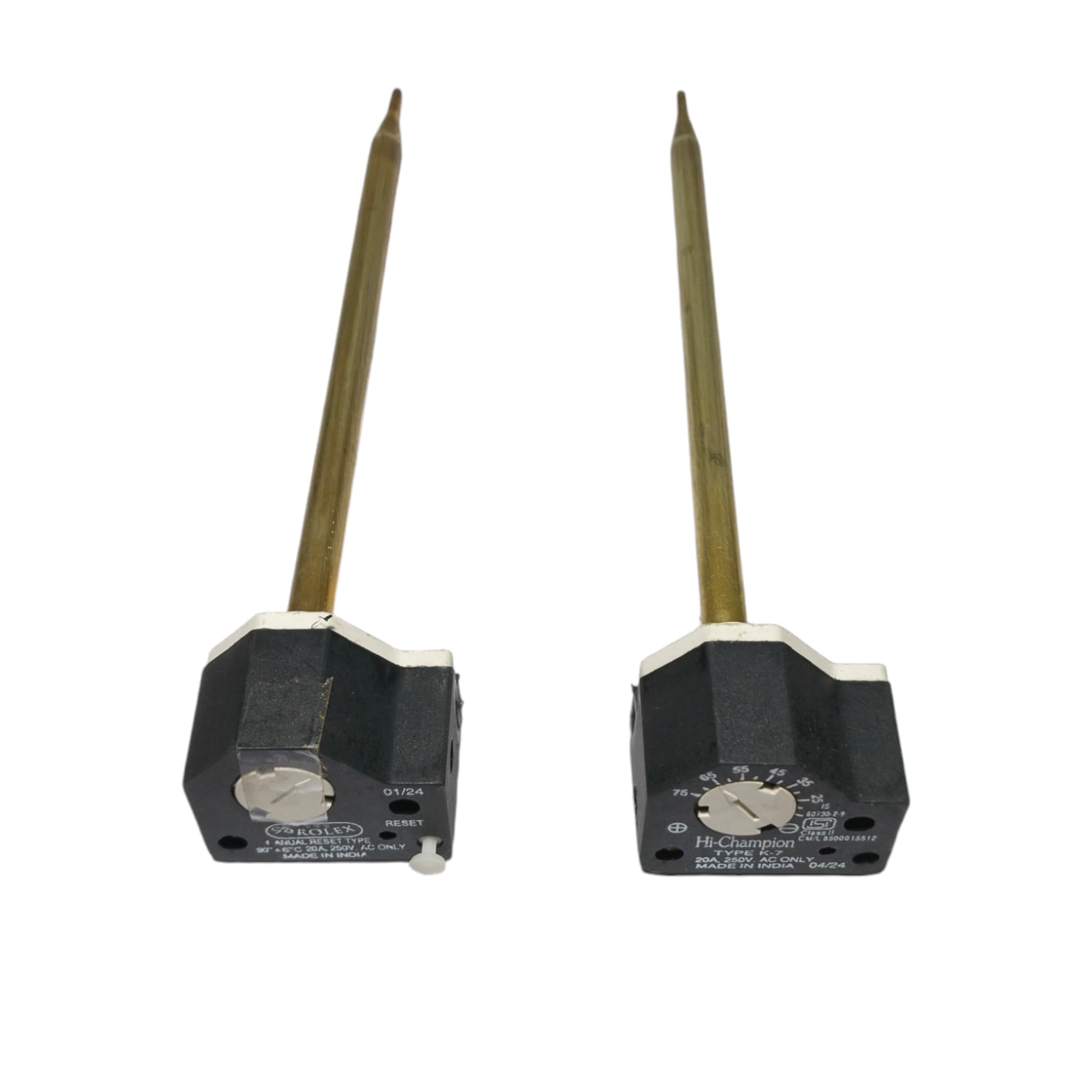 Geyser Thermostat and Cut Out 7" Inch Dipping Length (Set of 2 Pcs) Used in 1 to 6 Liter Geyser (Match and Buy) Geyser Thermostat and Thermostat Cut Out-image-26