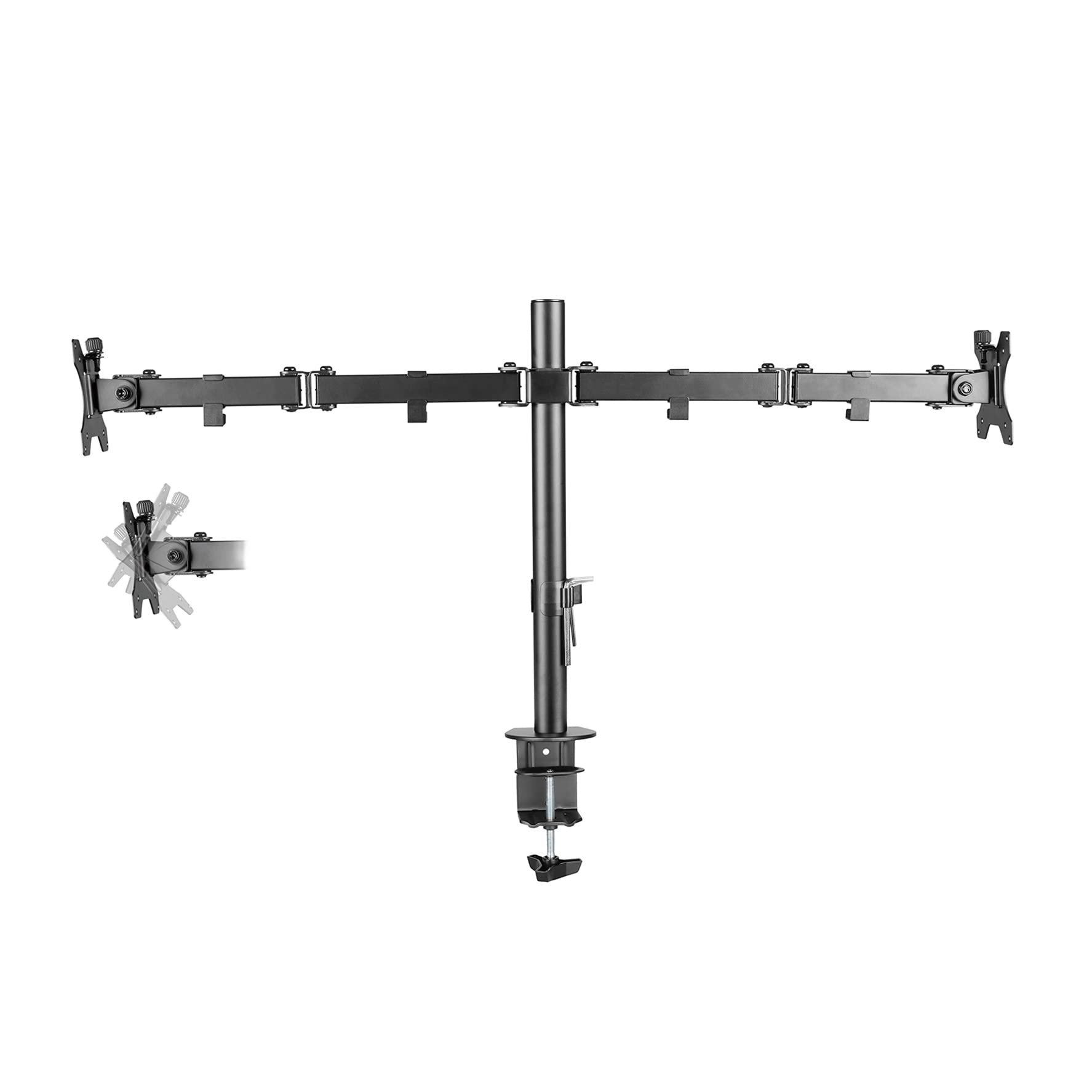NewStar FPMA-D550DBLACK Supporto da tavolo per monitor nero doppio 16kg