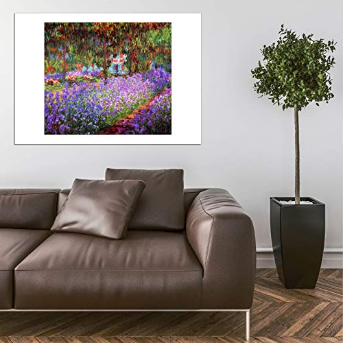 Grande affiche d'archivage mate Claude Monet cadre premium Giverny 1900 art - 5