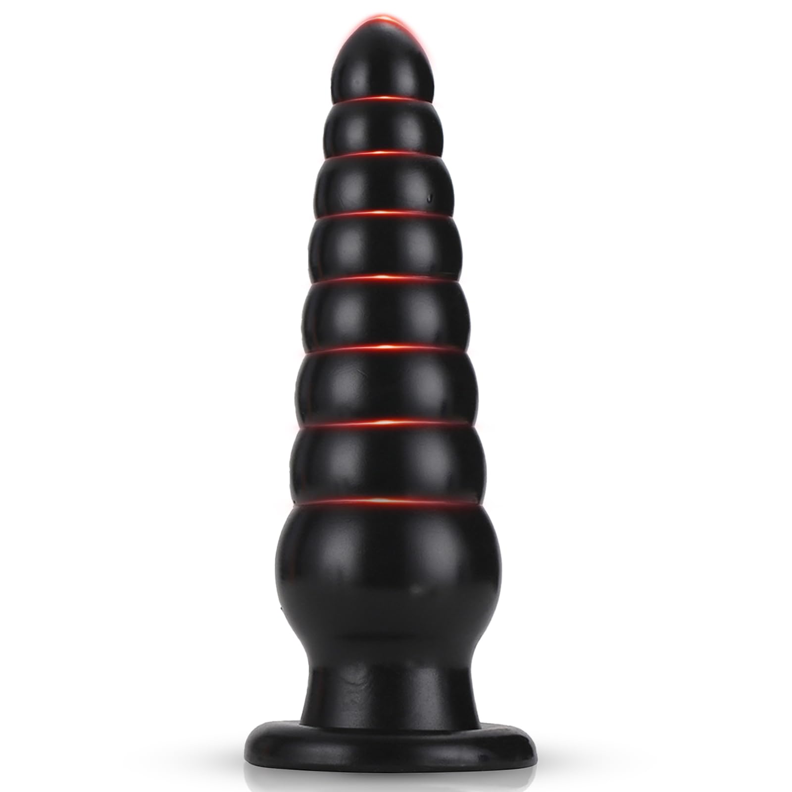 BDSMYOU Plug Anale Dildo Anale Dildo XXL Gigante con 8 Palline Anali e Ventosa,Sex Toys Extra Large Dilatatore Ano per Donna Uomo,Toys Sessuali per Donna Uomini Coppie (Nero)
