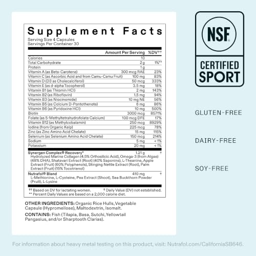 Image of Nutrafol Postpartum Hair Growth Supplements, Clinically Tested for Visibly Thicker Hair and Less Shedding, Breastfeeding-friendly