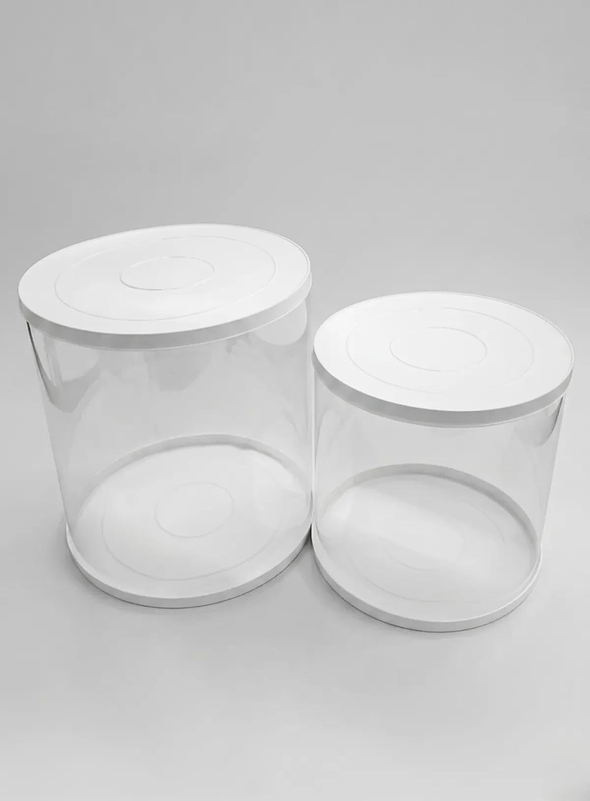CAKE DECOR Transparent Round for Birthday, Wedding & Anniversary Cakes Clear Cake Storage & Gift Box (8x8 / 9x10 Inch)-image-38