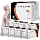K-MART Gloveman Vinyl-Handschuhe, transparent einweghandschuhe - 1000 Stück (groß)