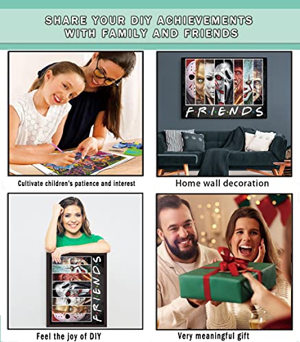 Halloween Diamond Painting Kits For Adults - 5D Diamond Art Kits For Adults Kids Beginner, Diy Full Drill Diamond Dots Paintings With Diamonds Gem Art And Crafts For Home Wall Decor - 13.8X21.7Inch #TOP5