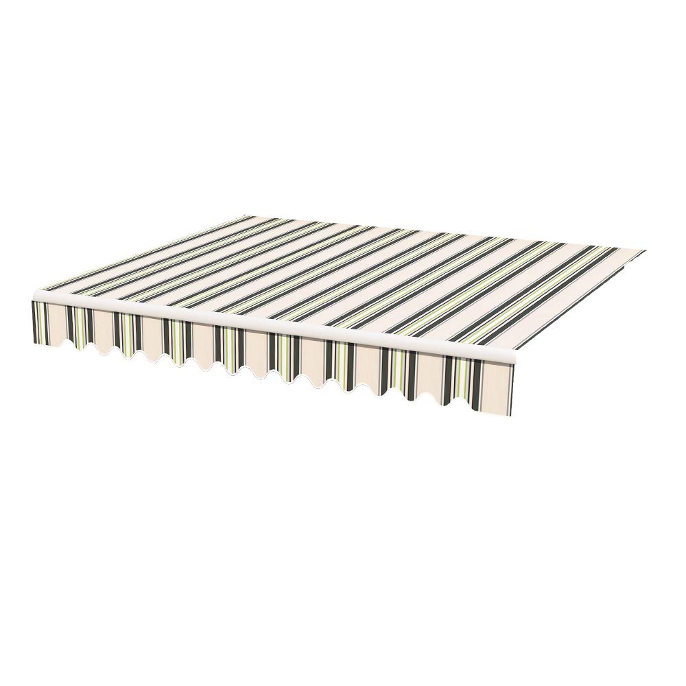 Blümme Multi-stripe 3x2.5m Awning Replacement Fabric, Patio Canopy Cover