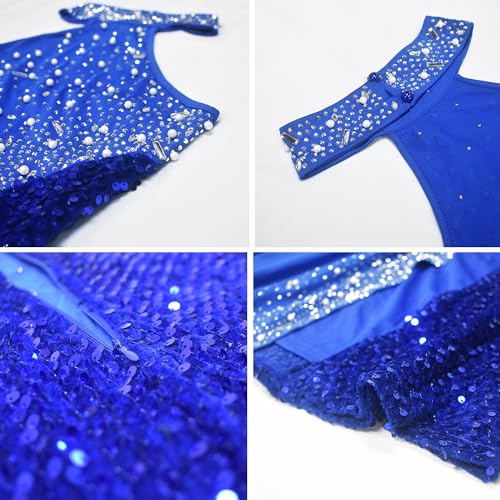 Image of Jigfar Women Sexy Elegant Rhinestone Mesh See Through Party Club Night Split Bodycon Formal Maxi Dress